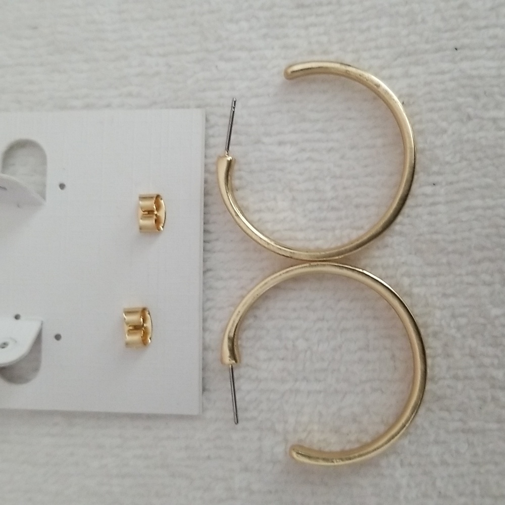 New Lucky Brand Hoop Earrings - Picture 3 of 5